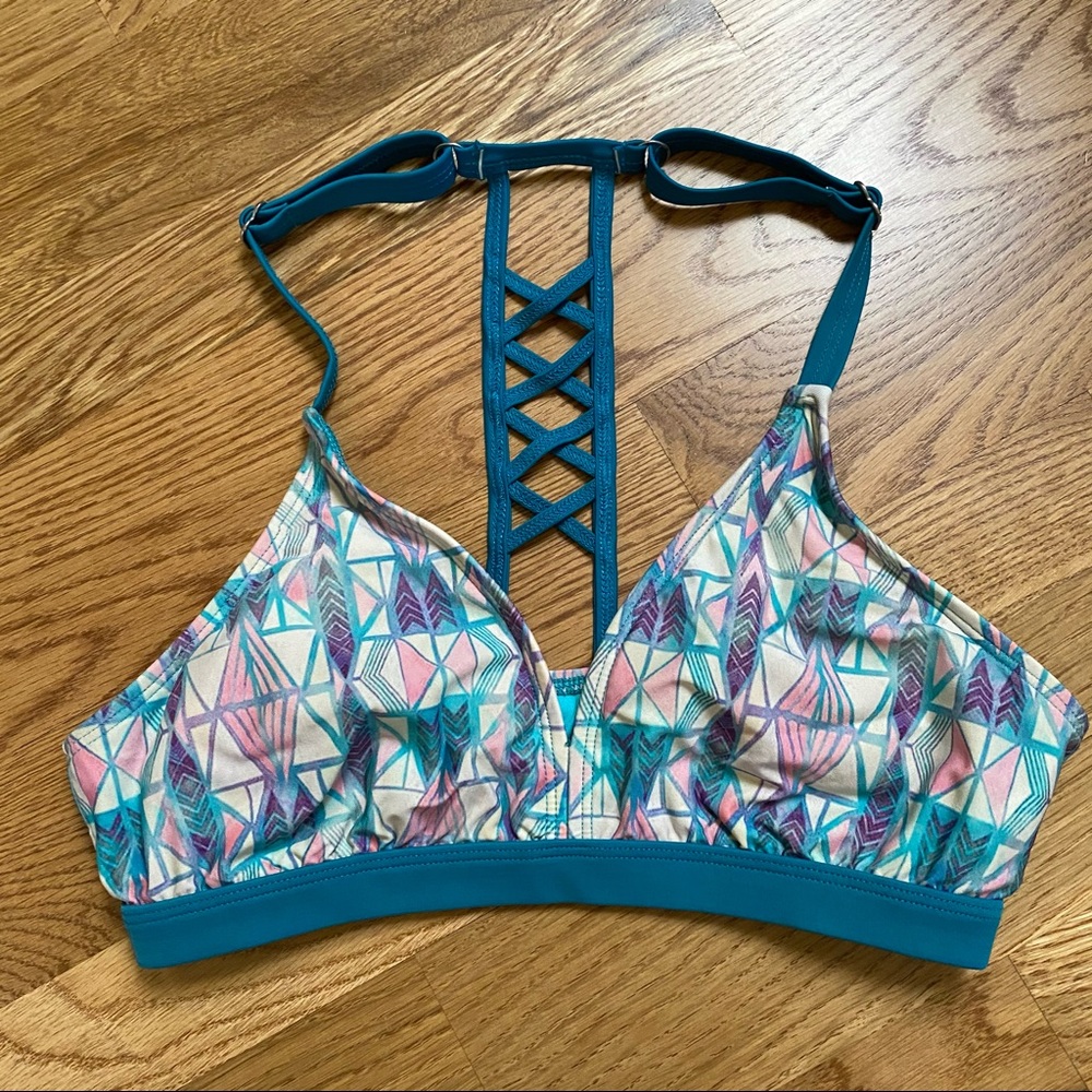 Title Nine Aztec Print Bikini Bathing Suit Top